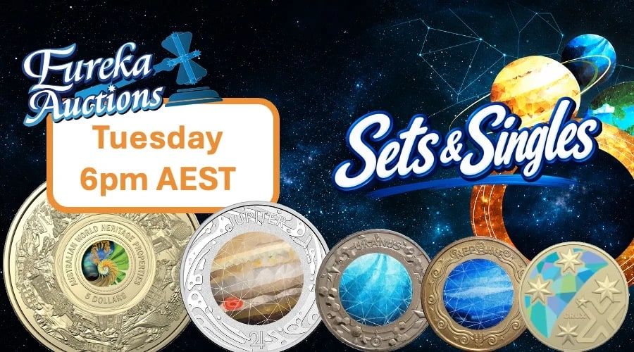 Eureka Auctions LIVE - Sets & Singles! eBay 6pm Tues 15th Sep AEST