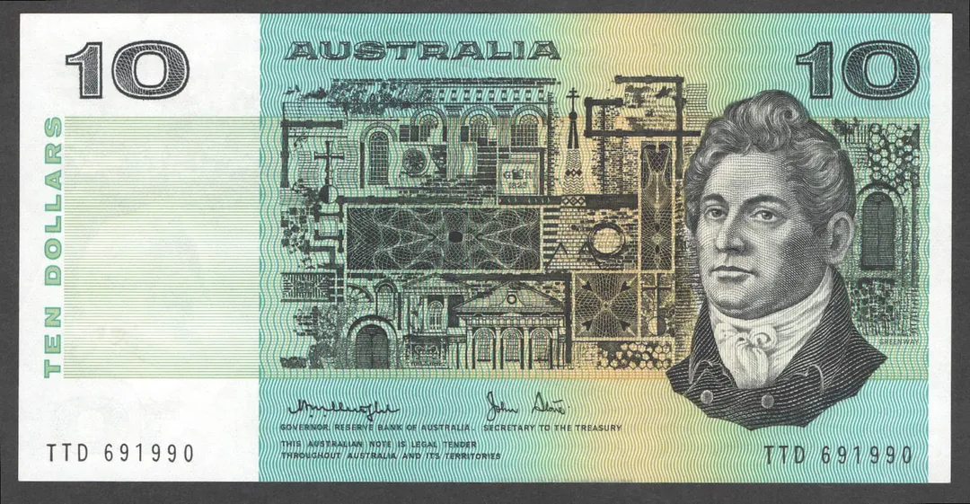 Lot 39 — 1979 $10 Knight/Stone Gothic [TTD] EF+