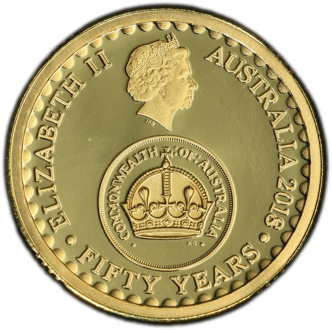 Lot 42 — 2018 $2 Changeover Effigy from the tiny mintage 3 coin Proof set