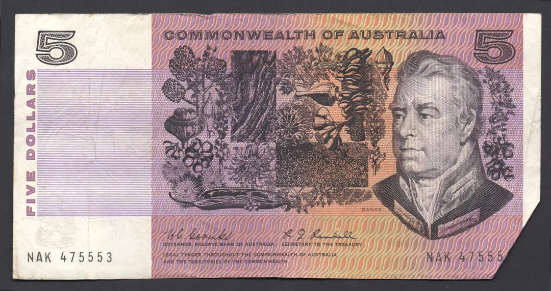 Lot 34 — 1967 $5 Coombs/Randall General Prefix [NAK]