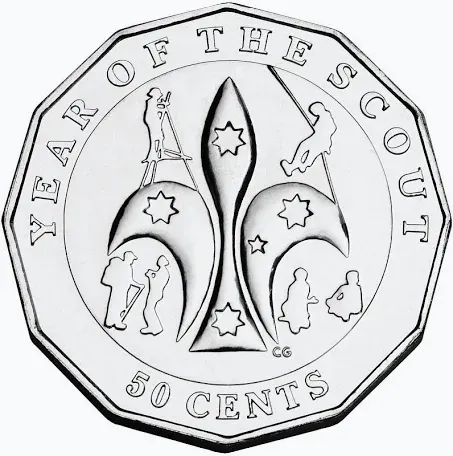 Lot 22 — 2008 50c International year of Scouting - Unc