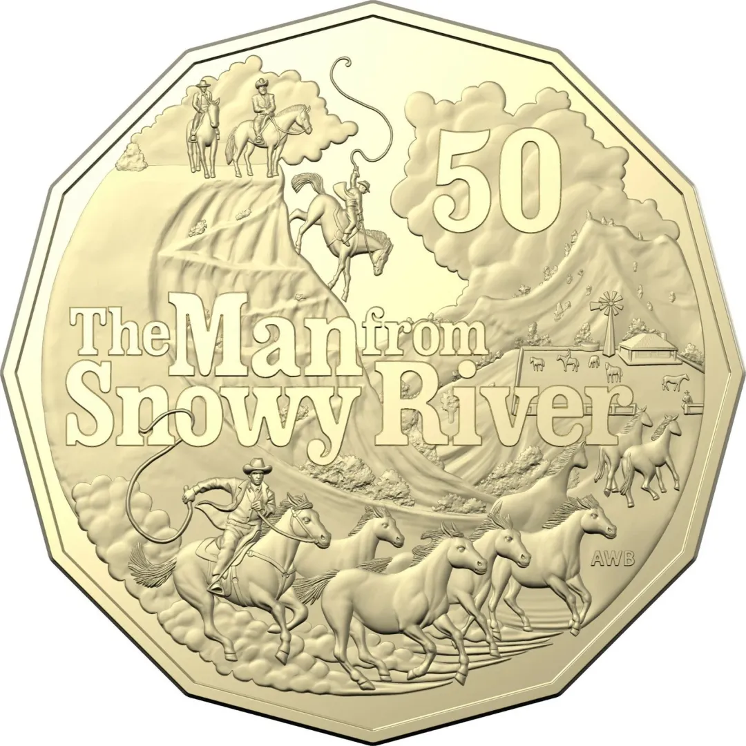 Lot 37 — 2020 50c Man from Snowy River, Aluminium Bronze (AlBr) - Unc