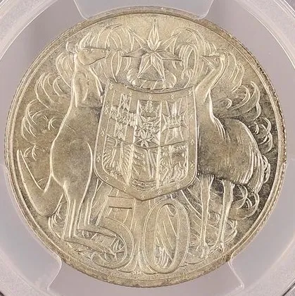 Lot 5 — 1966 50c Round 50 Cents MS65