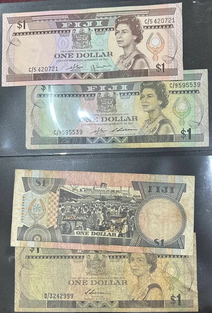 Lot 6 — Fiji, 18 Notes from 50c to $10