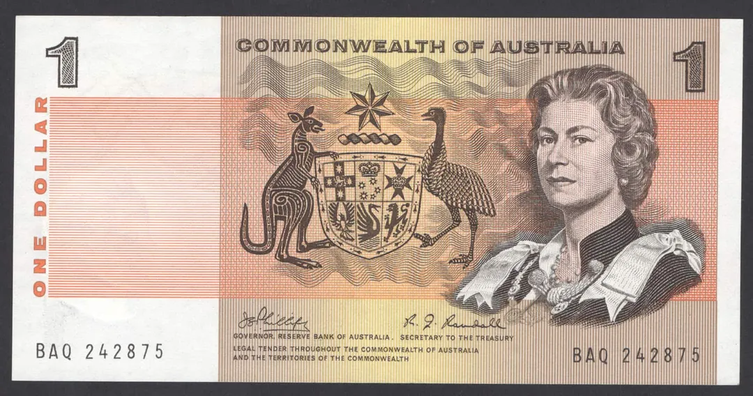 Lot 6 — $1 : Serial # BAQ 242875