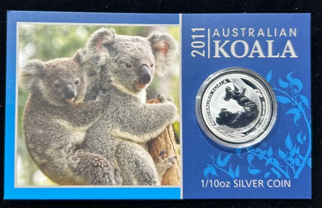 Lot 9 — 2011 Australian Koala 1/10oz Silver Coin