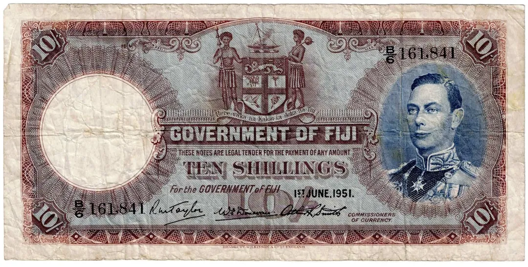 Lot 3 — Fiji, 1951, 10 Shillings