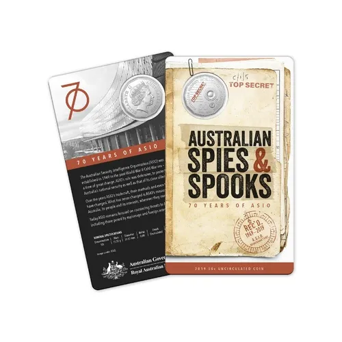 Lot 21 — 2019 50c Australian Spies & Spooks – 70 Years of ASIO