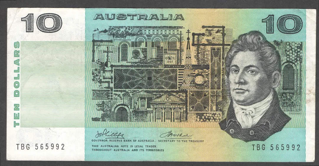 Lot 37 — 1974 $10 Phillips/Wheeler [TBG] VF