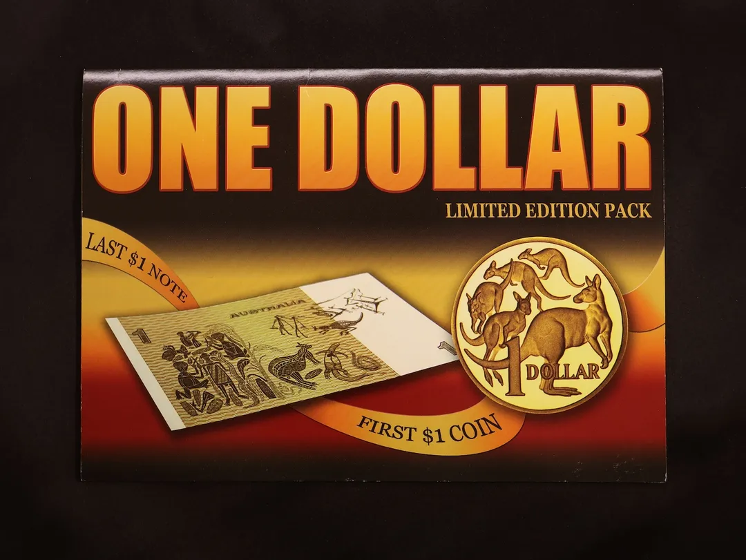 Lot 12 — Sherwood One Dollar Pack; First $1 Coin and Last $1 Note