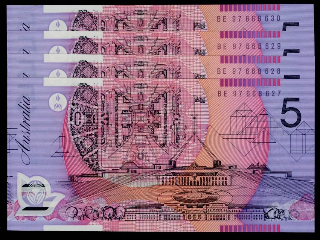 Lot 40 — $5 Macfarlane/Evans General Prefix Run of 4