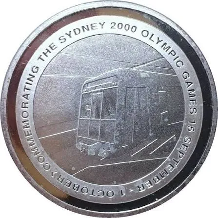 Lot 40 — 2000 Sydney Olympic Games State Rail Commemorative Medallion Fine Silver Proof Coin (20g)
