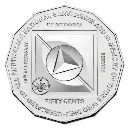 Lot 23 — 2011 50c 60th Anniversary of National Service - Unc
