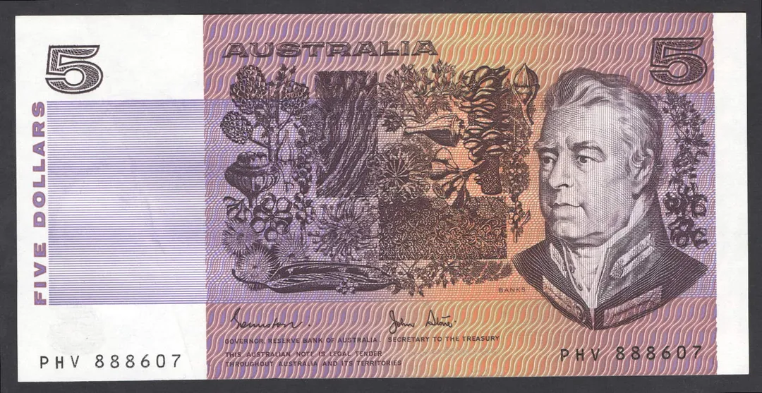 Lot 25 — 1983 $5 Johnston/Stone [PHV] EF+