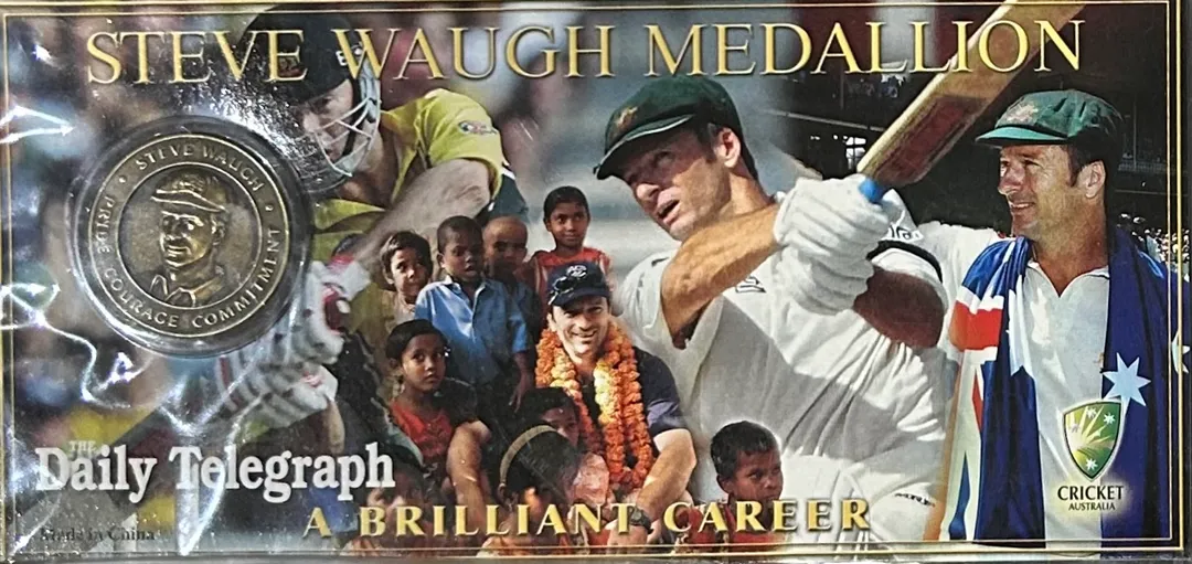 Lot 9 — Steve Waugh Medallion – A Brilliant Career
