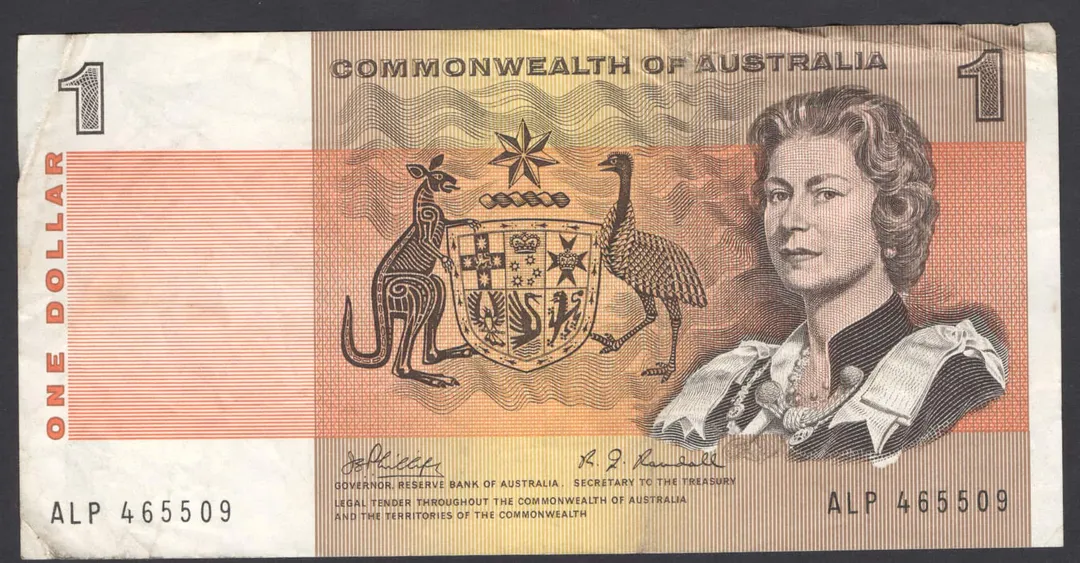Lot 5 — $1 : Serial # ALP 465509