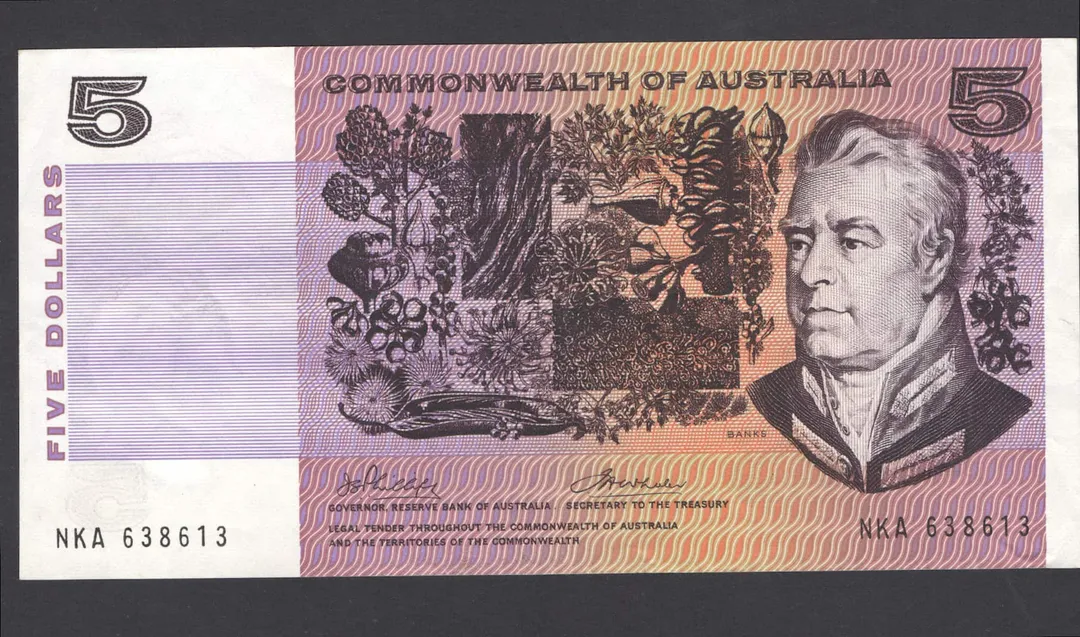 Lot 30 — $5 : Serial # NKA 638613