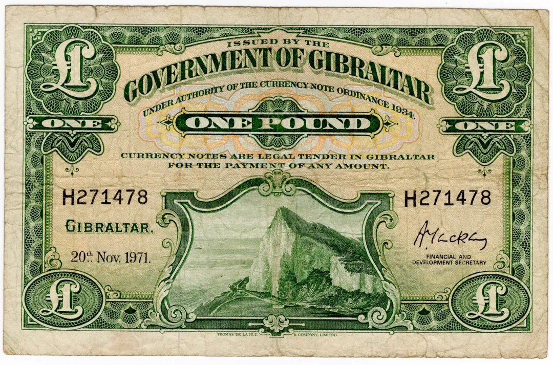 Lot 38 — Gibraltar, 1971, £1