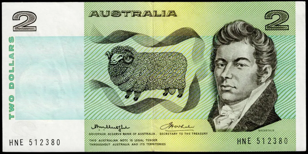 Lot 23 — $2 Knight/Wheeler Gothic Centre Thread General Prefix
