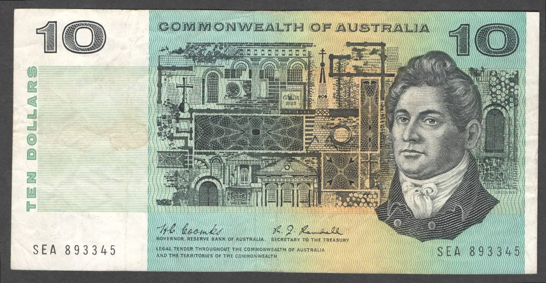 Lot 34 — 1967 $10 Coombs/Randall [SEA] VF