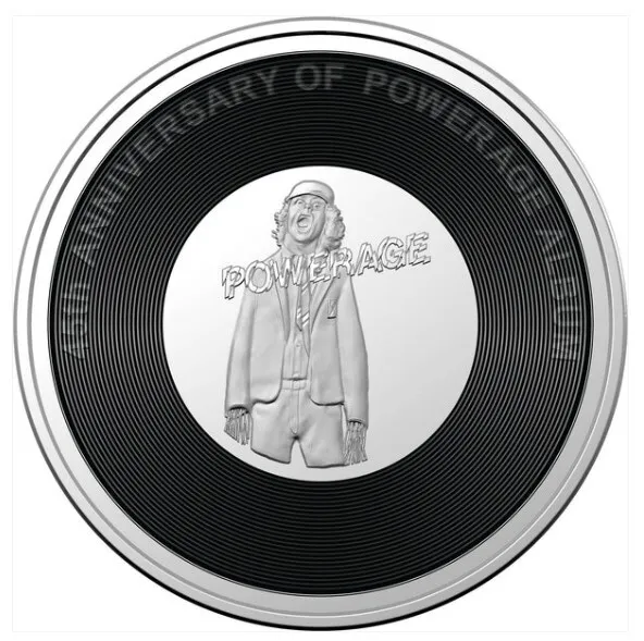 Lot 3 — BIN: 2023 20c AC/DC Powerage Carded Coin