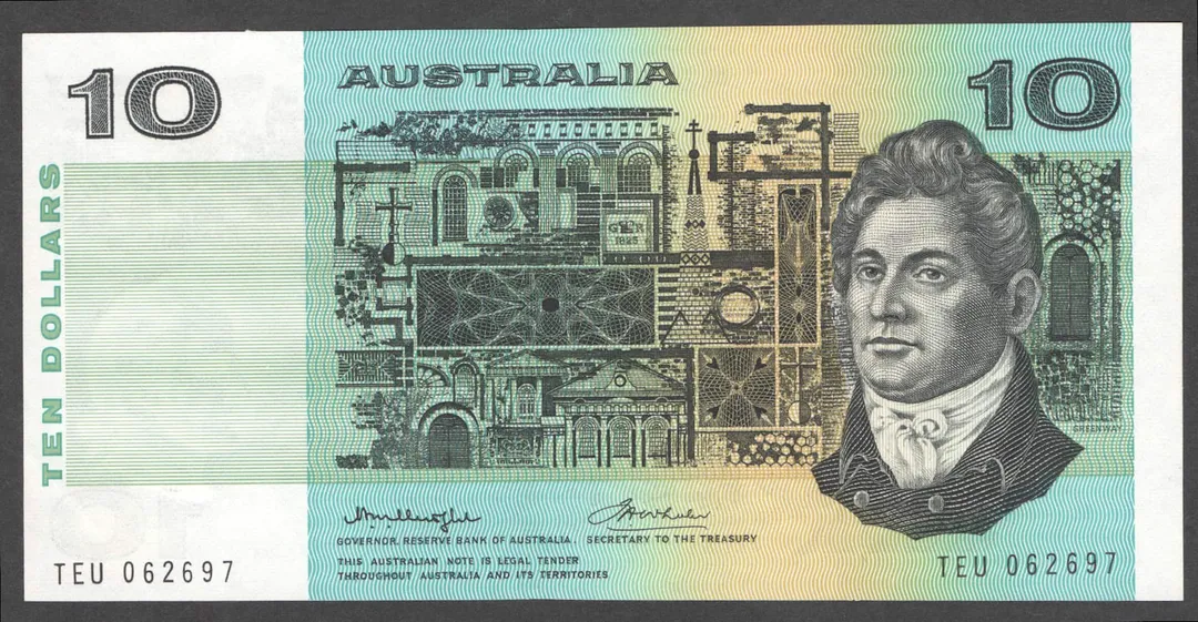 Lot 38 — 1976 $10 Knight/Wheeler Centre Thread [TEU] aUnc