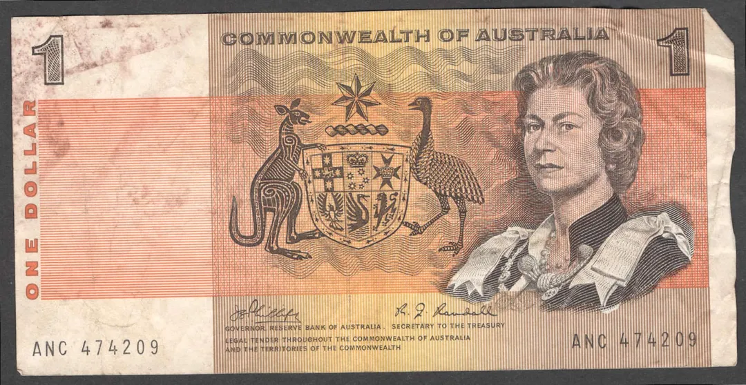 Lot 6 — 1969 $1 Phillips/Randall [ANC] VF