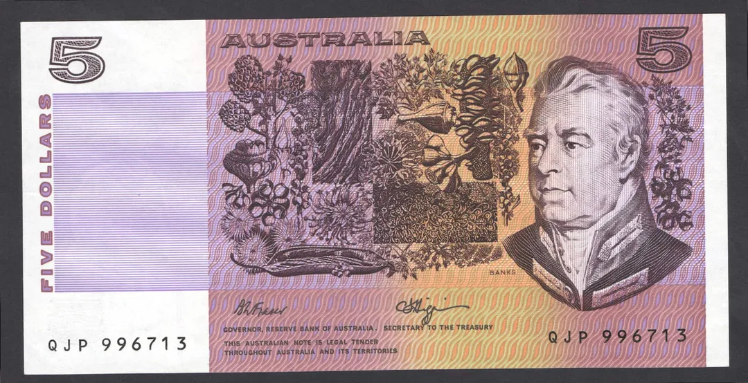Lot 41 — $5 : Serial # QJP 996713