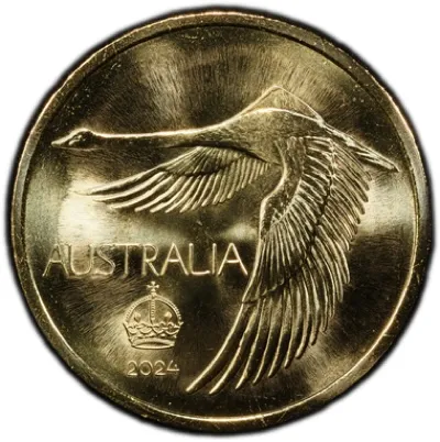 Lot 26 — 2024 Swan Pattern Dollar Medal (ACR 60th AlBr) MS68