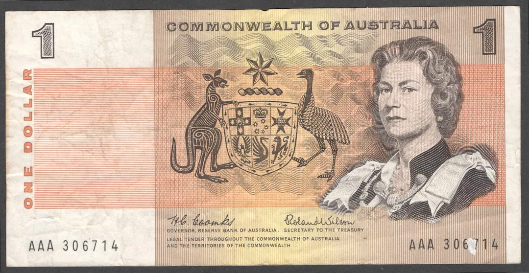 Lot 8 — 1966 $1 Coombs/Wilson [AAA] VF