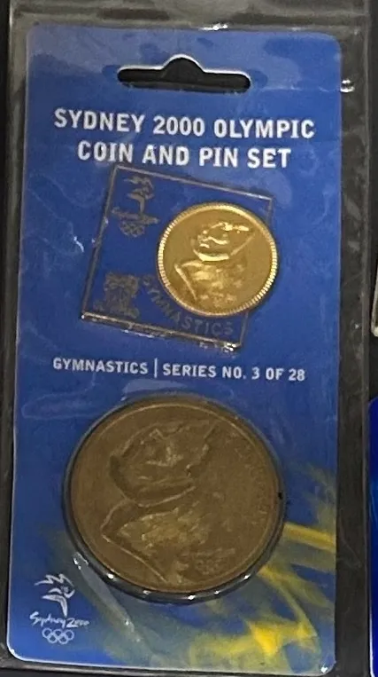 Lot 4 — Sydney 2000 Olympic Coin & Pin Set – Gymnastics