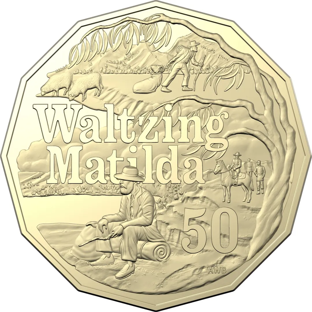 Lot 36 — 2020 50c Waltzing Matilda, Aluminium Bronze (AlBr) - Unc