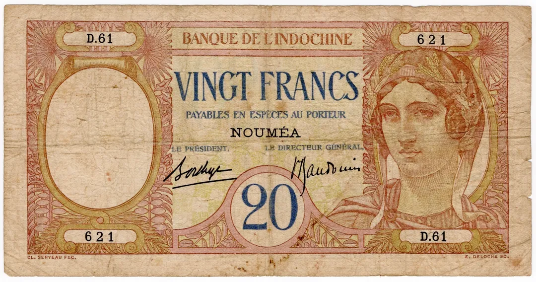 Lot 2 — New Caledonia, 20 Francs
