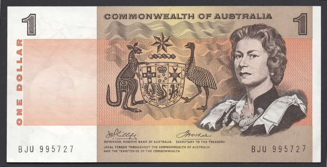 Lot 3 — 1972 $1 Phillips/Wheeler Commonwealth General Prefix [BJU]